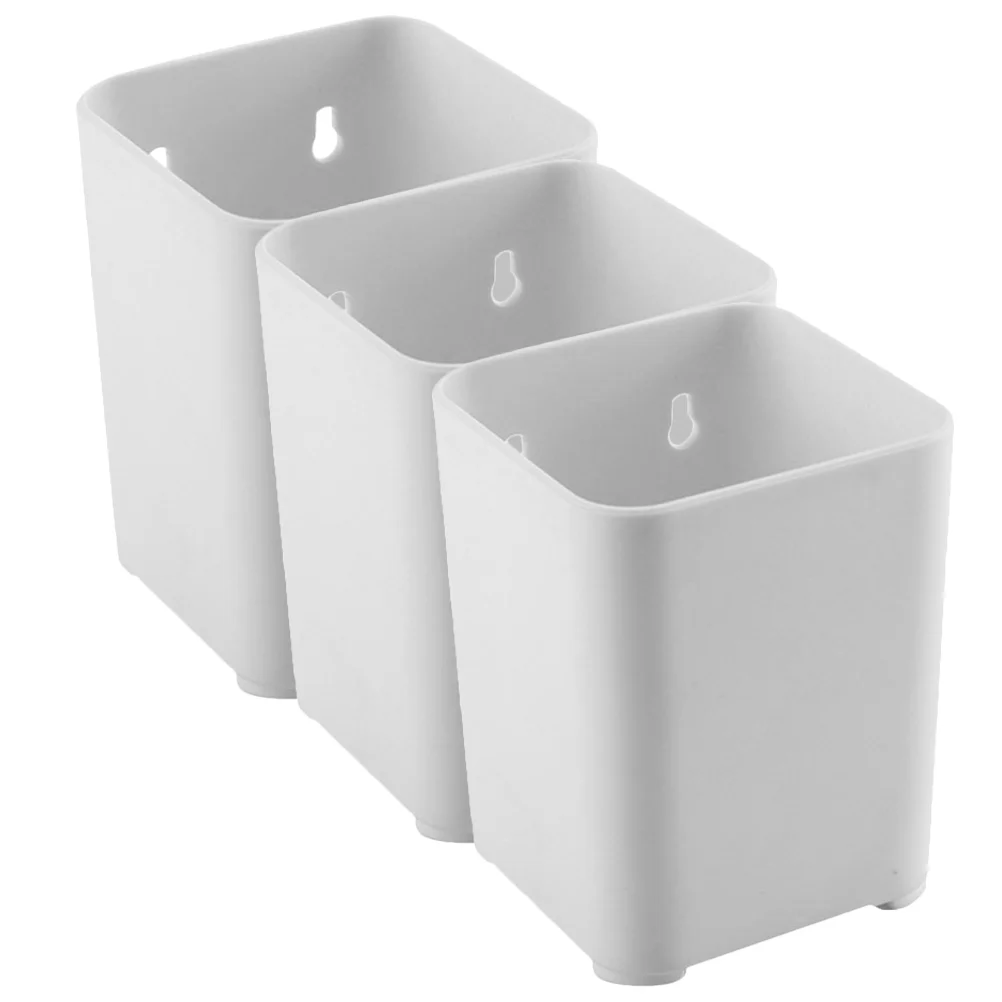 

Stobok Pencil Holder 3Pcs Wall Mount Pen Holder Plastic Pencil Organizer Container