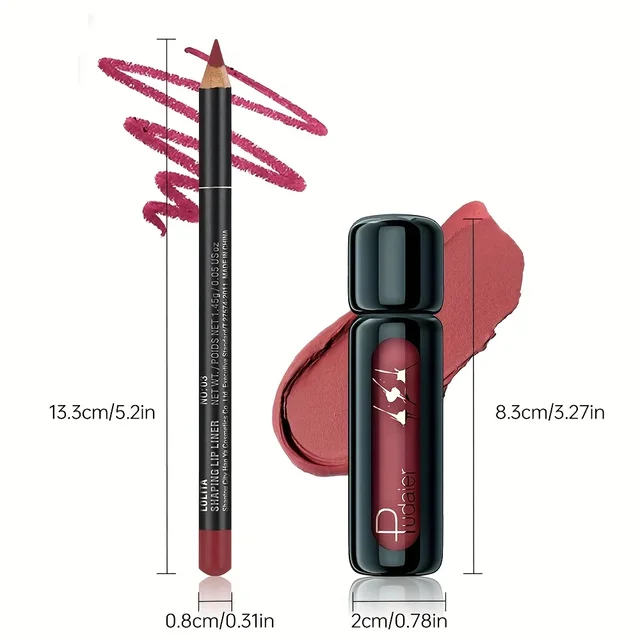 Matte Lipstick and Waterproof Lip Mud Set – Long-Lasting Lip Care