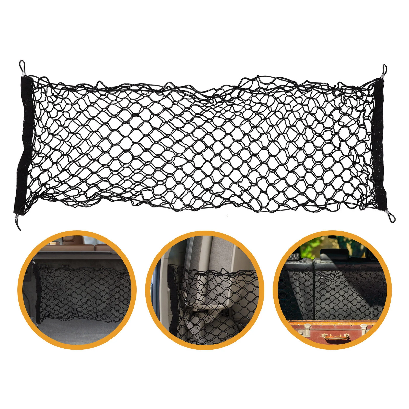 

Vehicle-mounted Double-layer Storage Net The Car Trunk for Automotive Cargo Nets Luggage Organizer Polyester Truck Rear