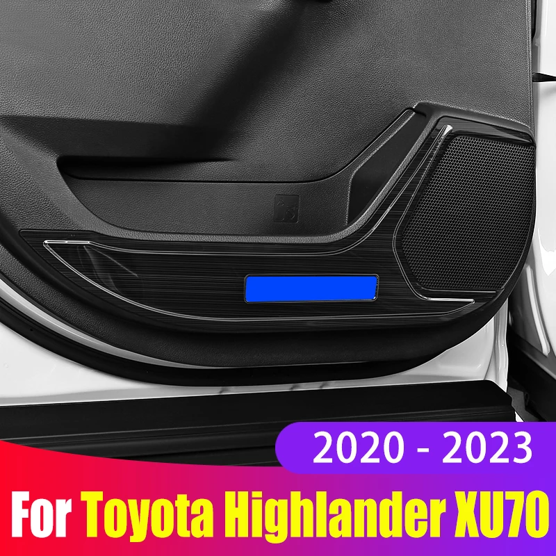 

Car Door Anti-Kick Pad Cover Side Edge Protector Anti Dirty Stickers For Toyota Highlander XU70 2020 2021 2022 2023 Accessories