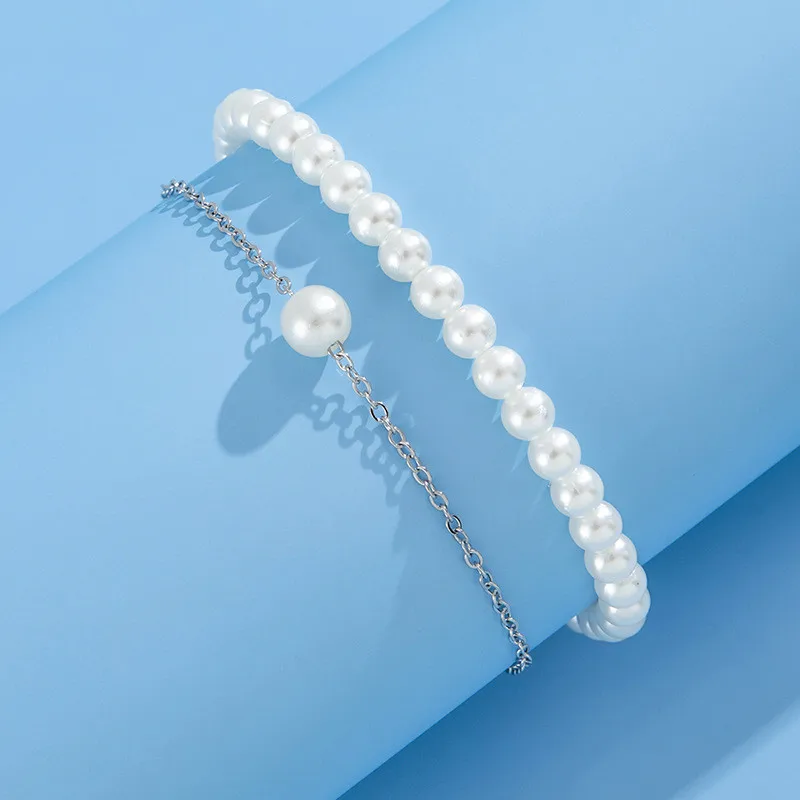 Fashion Accessories Fashion Pearl Anklet Women Ankle Bracelet Beach Imitation Pearl Barefoot Sandal Anklet Chain Foot Jewelry