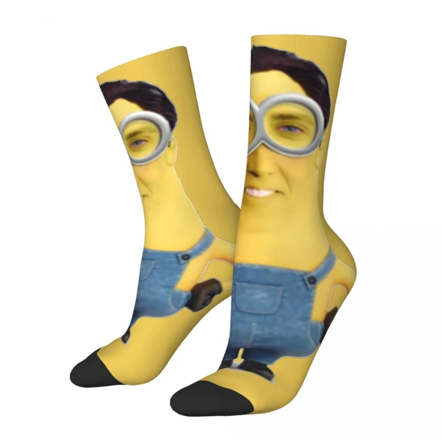 Miniolas Nicolas Cage Socks Men Women Funny Happy Sarcasm Humor