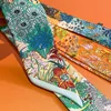 Retro Zebra Floral Print Skinny Silk Ribbon Scarfs Women Hairband Soft Satin Neckerchief Female Bag Ribbons Foulard Neck Ties 6