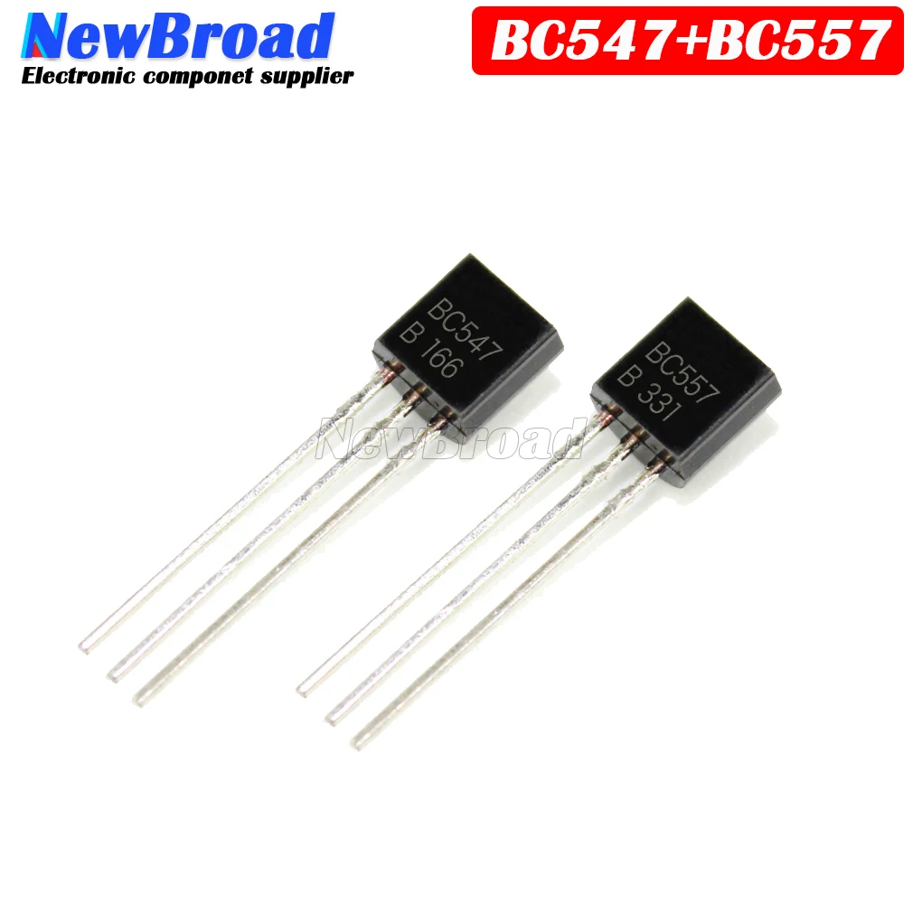 (50 шт./лот) BC547 + BC557 все 25 шт. BC547B BC557B NPN PNP транзистор TO-92 Power триодный в комплекте |