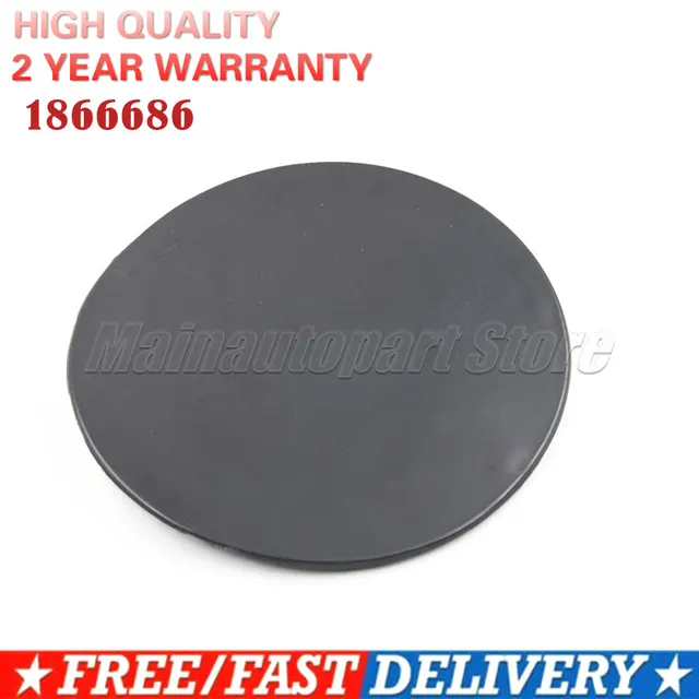 Fuel Door Replacement For 2009-2014 Ford F150 - ABS Plastic Gas Tank Cover (Black)