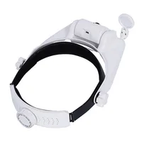 Hot Selling USB Rechargeable Glasses Loupe Watchmaker Repair Tool Glasses Magnifier LED Headband Magnifying Glass 3