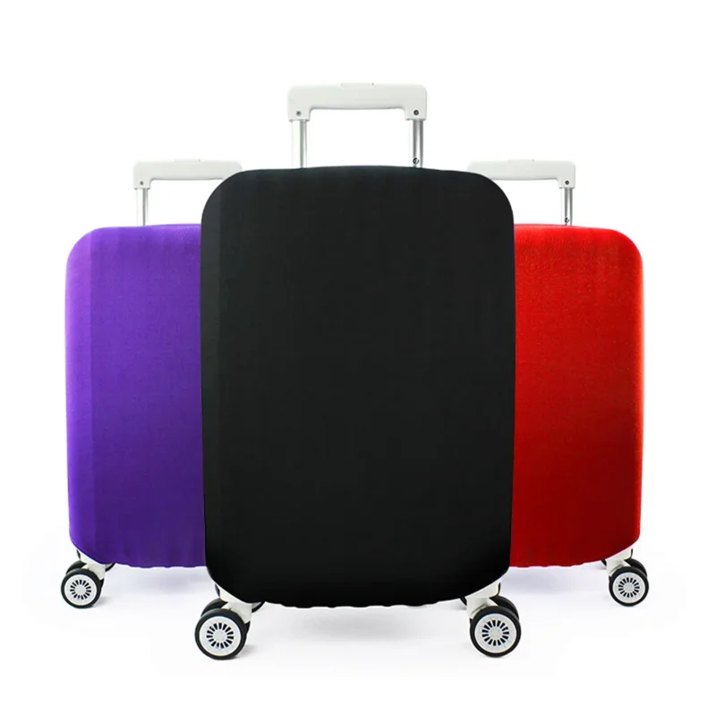 

Эластичный Защитный чехол для чемодана luggagesruncase, однотонный Чехол для багажа, пылезащитный чехол для чемодана 18-28