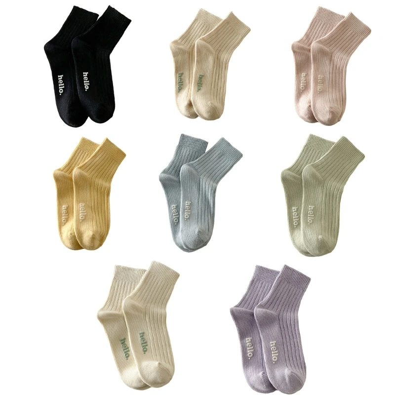 

Socks,Trendy Ankle Socks Cotton Bootie Socks Simple Calf Socks JK Students Girls Socks Gifts for Women and Girls