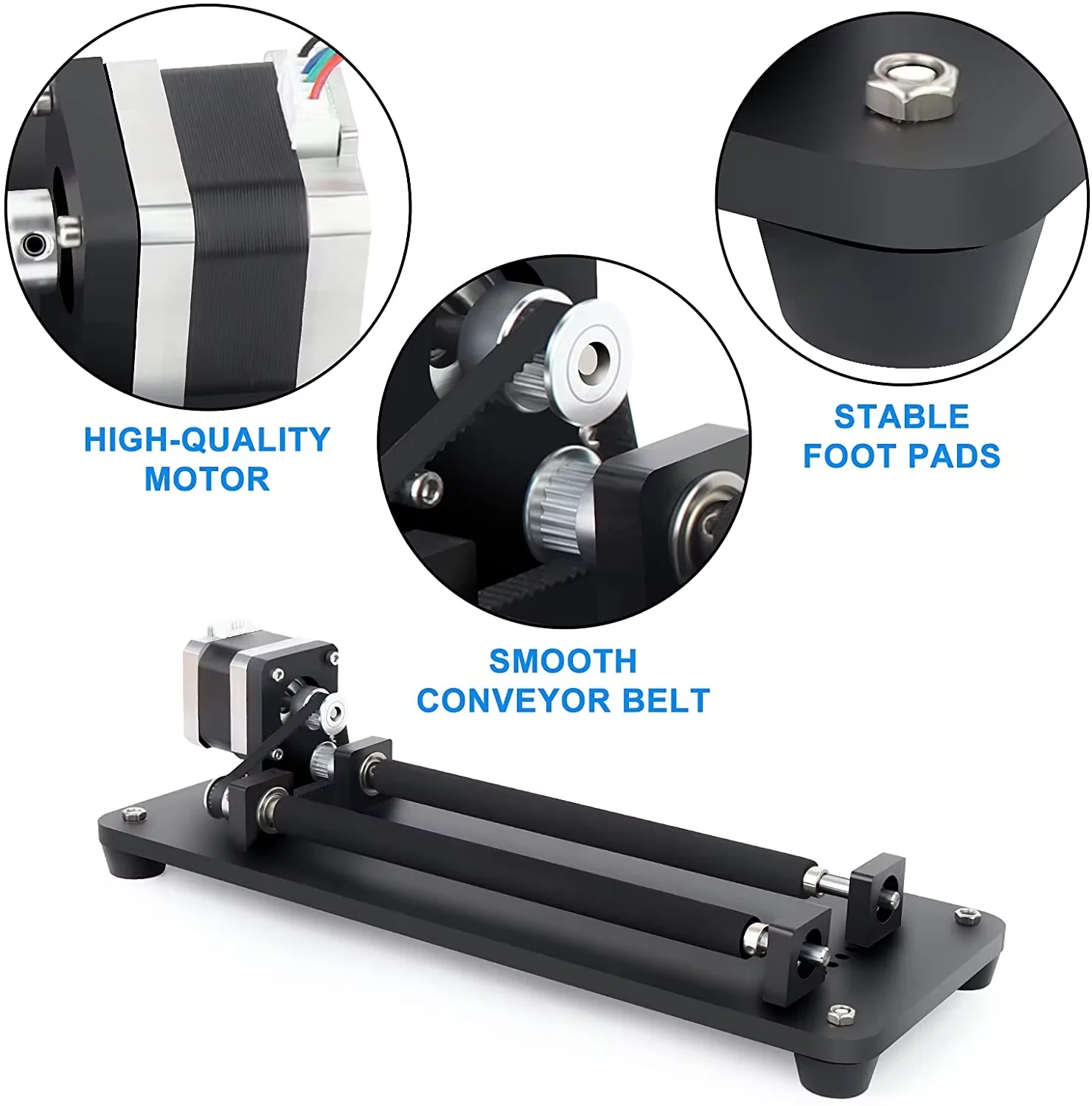 CNC Rotary Roller Y-axis Rotatory Laser Rotary for Engraving Cutting Machine Spherical Carving Cylinder Carving Cans Cups