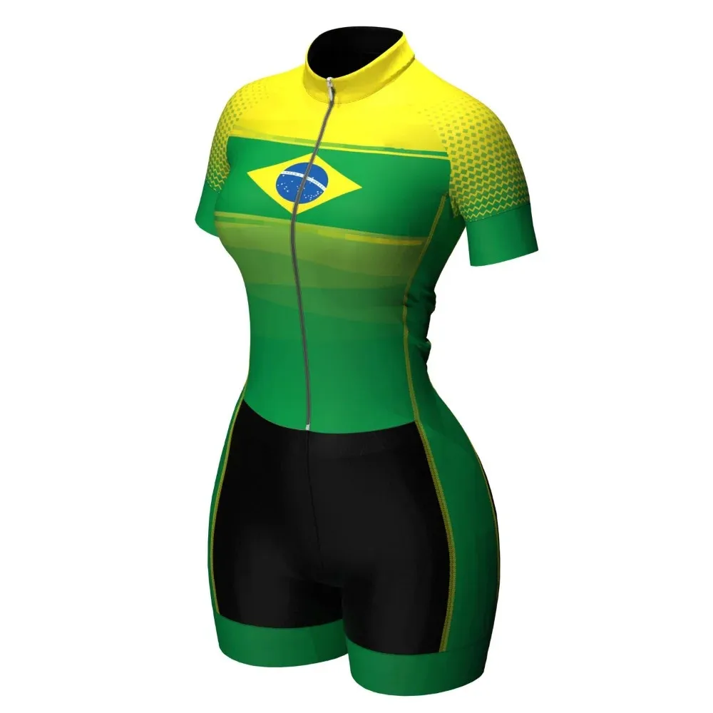 

Macaquinho Ciclismo Feminino Zomer Triathlon Fiets Jersey Mtb Schaatspak Jersey Jumpsuit Brasil Gratis Levering
