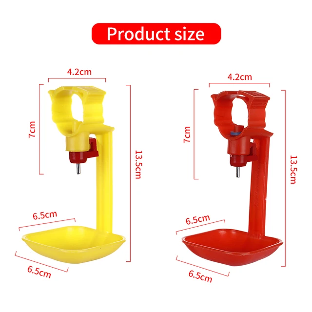50PCS Chicken Automatic Drinking Cup Plastic Nipple Hanging Cup Drinking Bowl Water Supply Poultry Quail Chick Drinking Tool 5