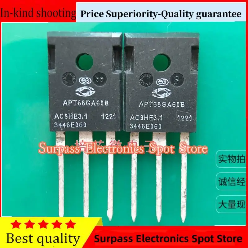 

10PCS-100PCS APT68GA60B TO-247 IGBT TO-247 600V 121A Price Superiority-Quality guarantee