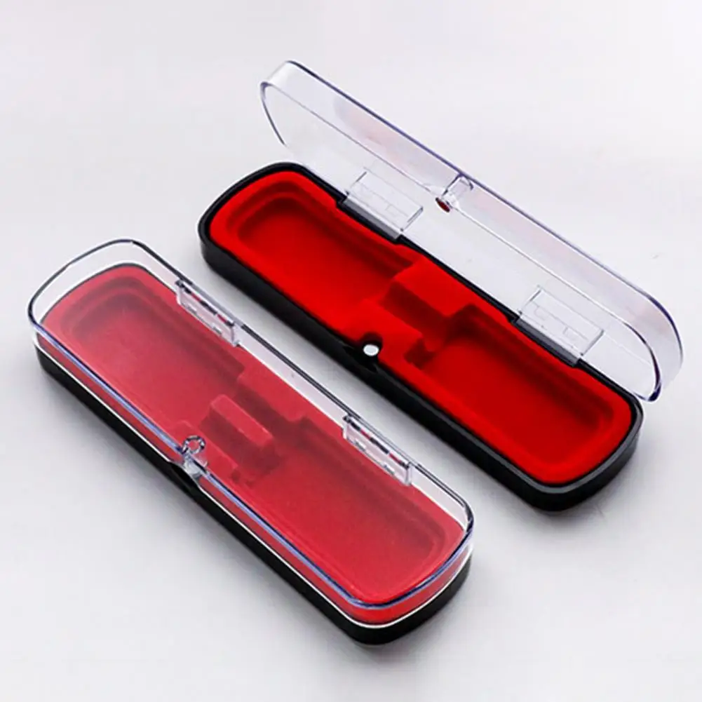 Pen Holder Stationery Organizer Stationery Storage Box Pen Pencil Case Luxury Fashion Magnet Lid Transparent Pen Case Single/Double Fountain Pen Magnetic Closure Stationery Gifts Box Storage