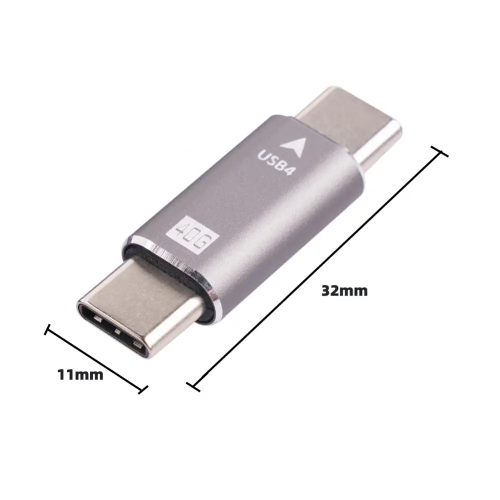 노트북용 범용 휴대용 오디오 어댑터, 수-수 어댑터, 비디오 전화 액세서리, 40gbps, 100w 충전