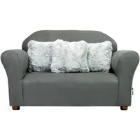 Plush Childrens Sofa with Accent Pillows, Sofa for Kids Room, Kids Sofa, Toddler Sofa with Three Fluffy Pillows 1