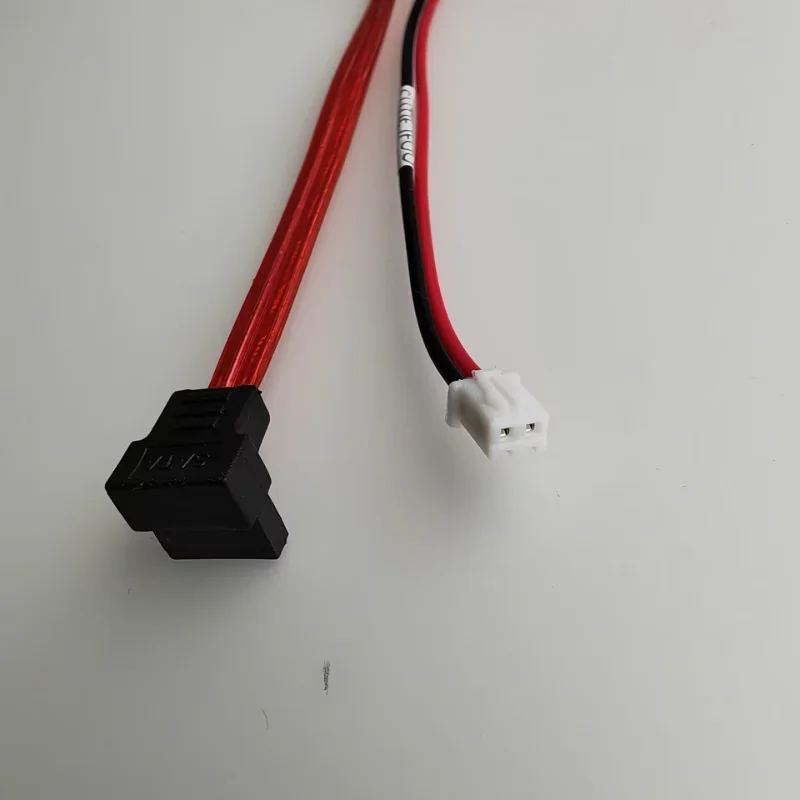 Graus de Ângulo Direito Mais 15 Pinos 22pin Sata Dados 2pin Cabo de Alimentação para Computador Mini pc Host Case Itx Motherboard Ssd Hdd Disco Rígido 90 - Imagem 2