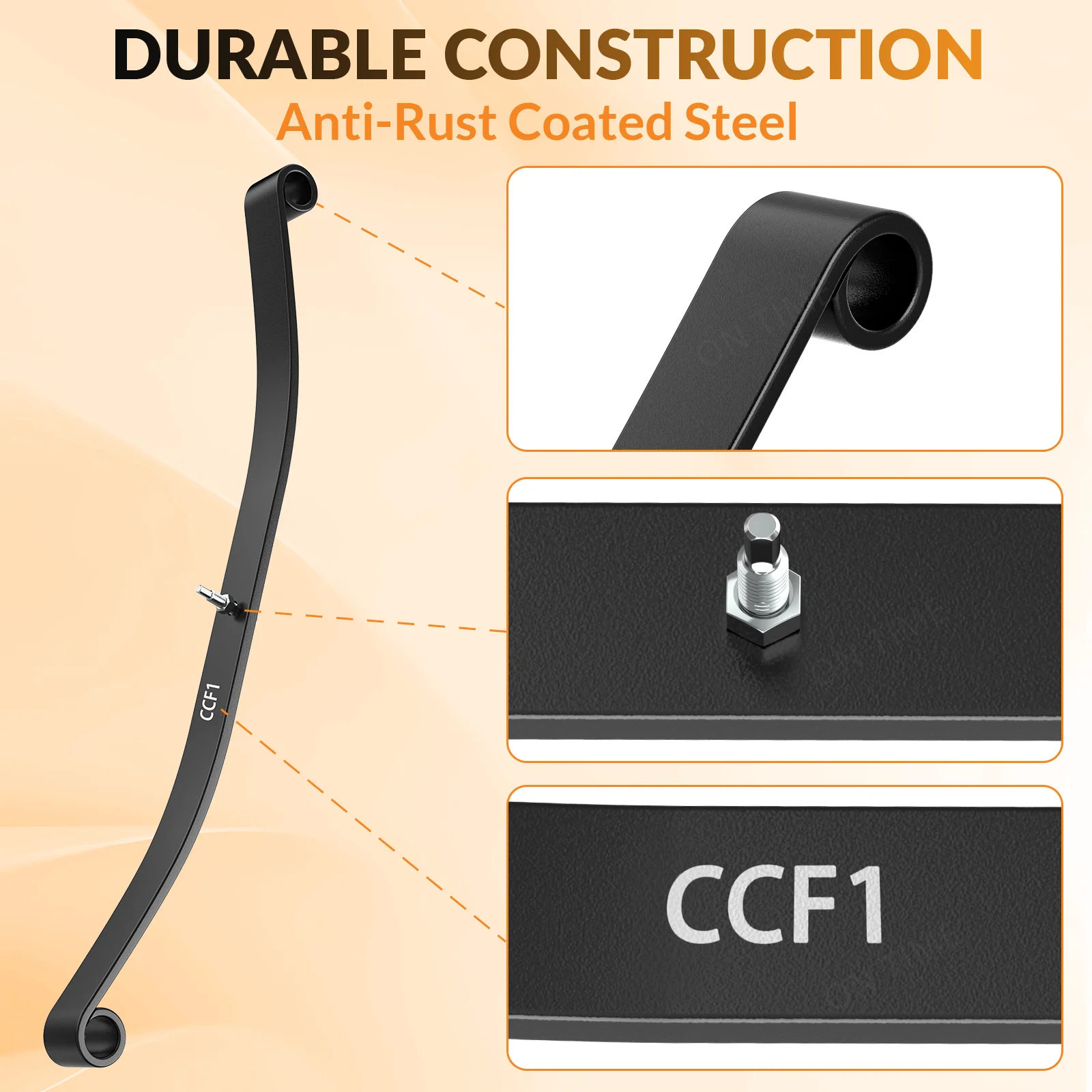 Standard Front 1 Leaf Spring Assembly For Club Car Precedent Golf Carts 2004-Up OEM#103711001 103935601 1012030 4