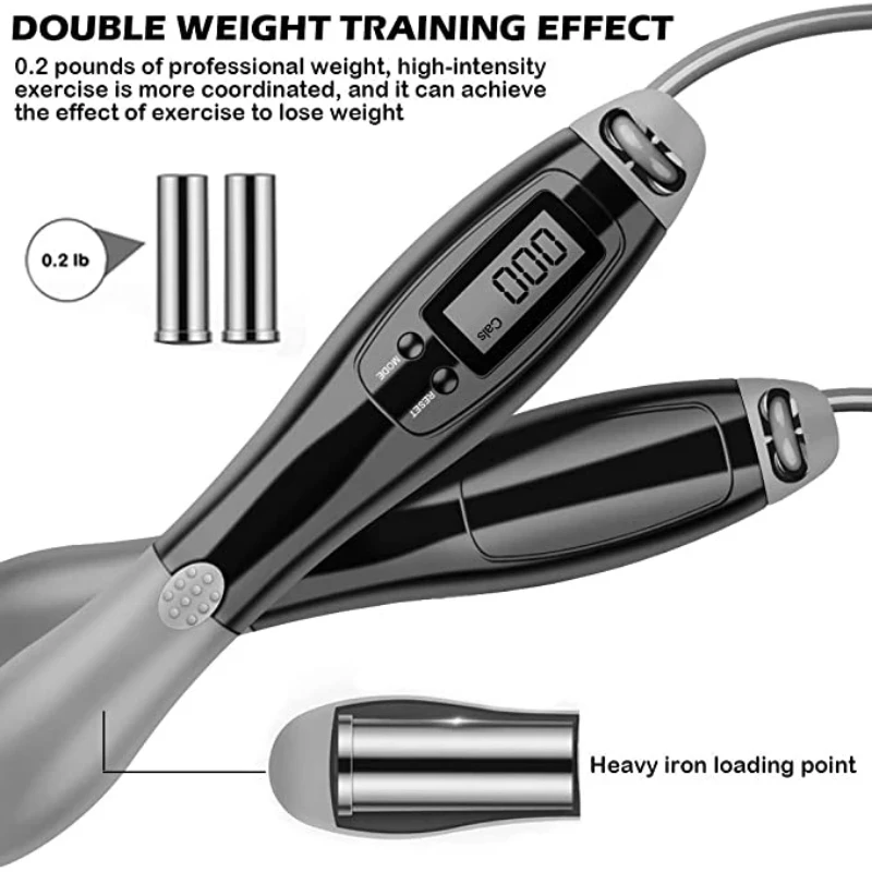 MIJIA 1PC Digital Wireless Calorie Counter Skip Rope Sport Weights Exercise Fitness Body Building Cordless Digital Jump Rope 5