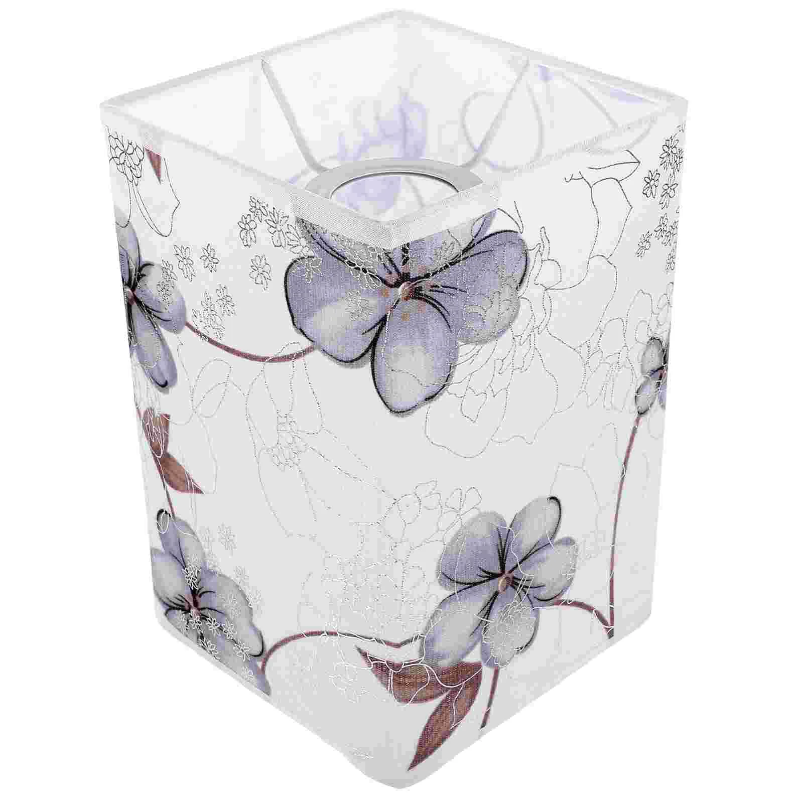 

Lampshade Floor Barrel Shades Lampshades for Accessory The Flowers Wall Cover Iron Retro Style Small Cloth