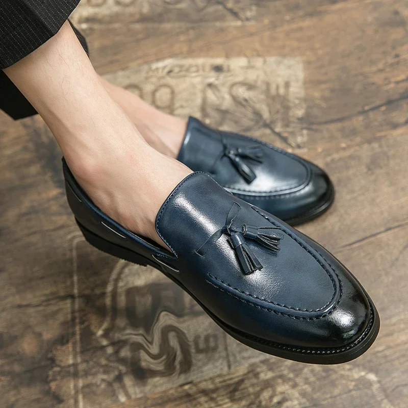 

Classic Men's Casual Loafers, Driving Shoes, Business Fashion, Men's Comfortable Fall Leather Shoes, Men's Wedding Shoes 38-46