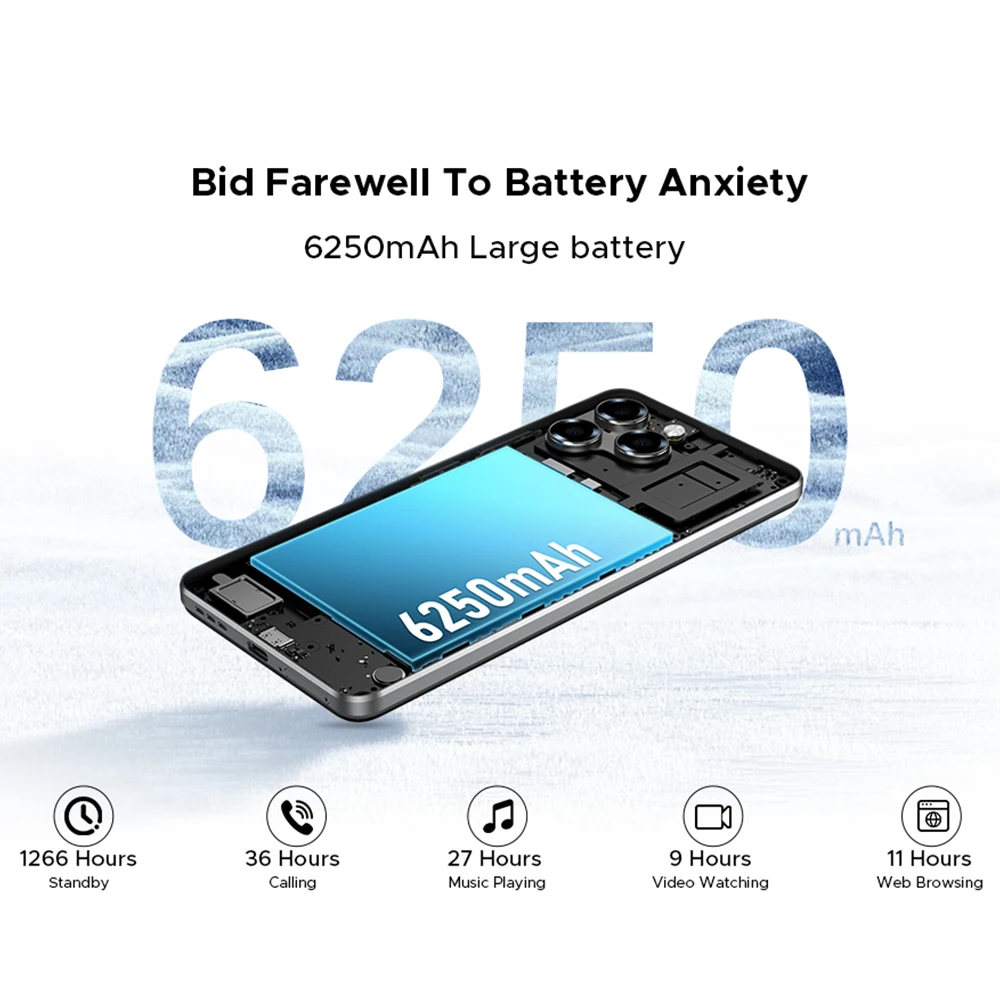 Global Version DOOGEE Note 58 8GB RAM 128GB ROM 6.75