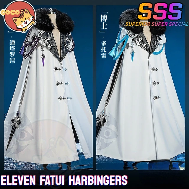 CoCos-SSS Game Genshin Impact Harbingers Columbina Cosplay Costume Eleven  Fatui Harbingers Cosplay Columbina Costume and Wig