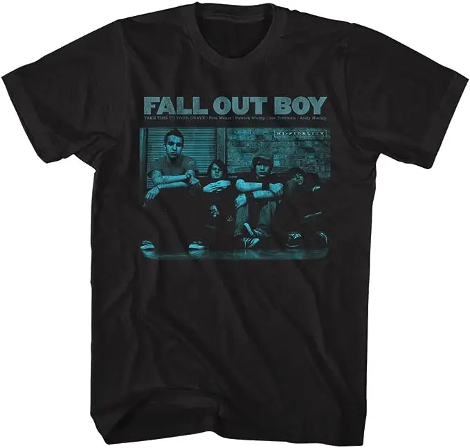 Fall Out Boy Disband Boy, American Vintage High Street Vintage Sommer-T-Shirt mit kurzen Ärmeln, bequem und atmungsaktiv