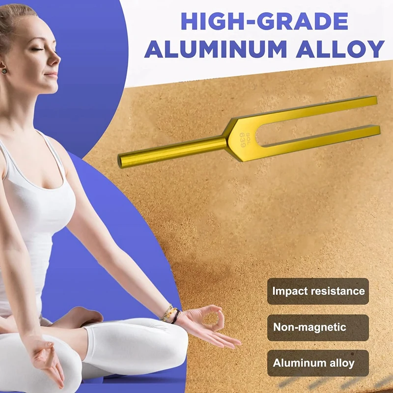 639 HZ Tuning Fork Set Tuning Fork Sound Therapy For Healing Chakra,Keep Body,Mind And Spirit In Perfect Harmony