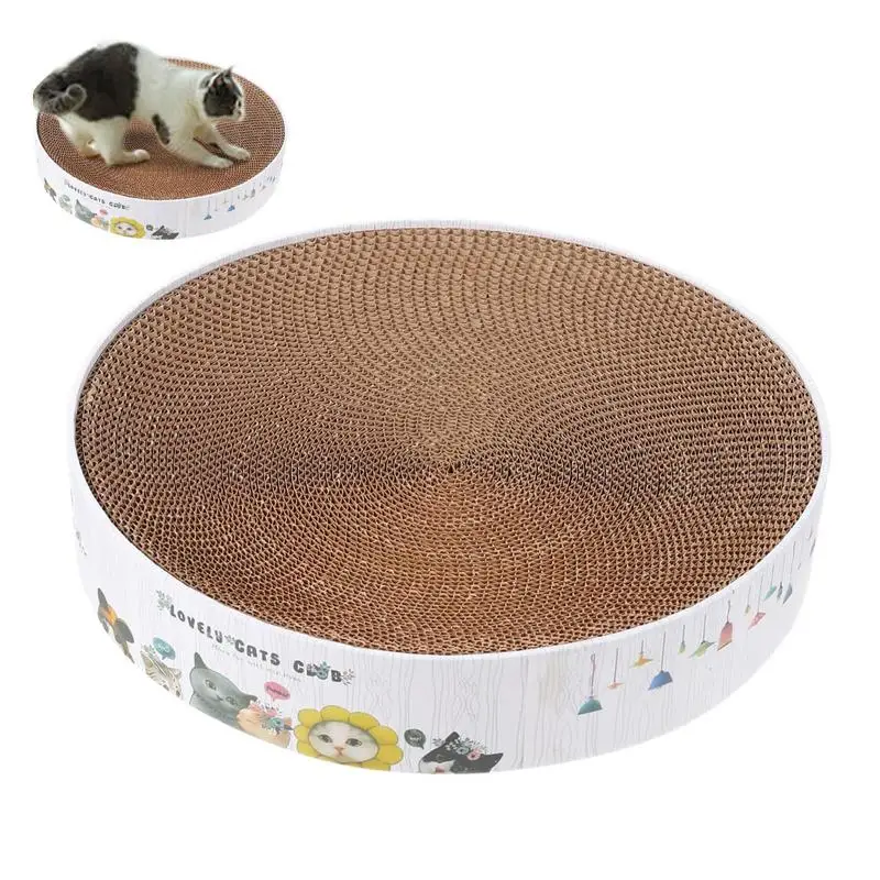 

Cat Scratch Board Small Cat Scratching Mat Round Kitten Scratching Board Furniture Protection For Large Cat Interactive Training
