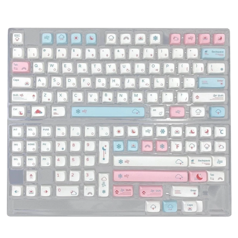 

Weather Theme Keycaps XDA Keycap Set for Game Mechanical Keyboards DIY Personalized Only Keycaps