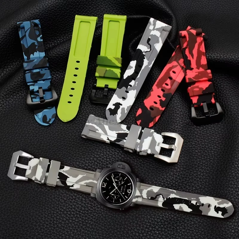 Camouflage Silicone Sport Watch Band - Versatile Rubber Bracelet