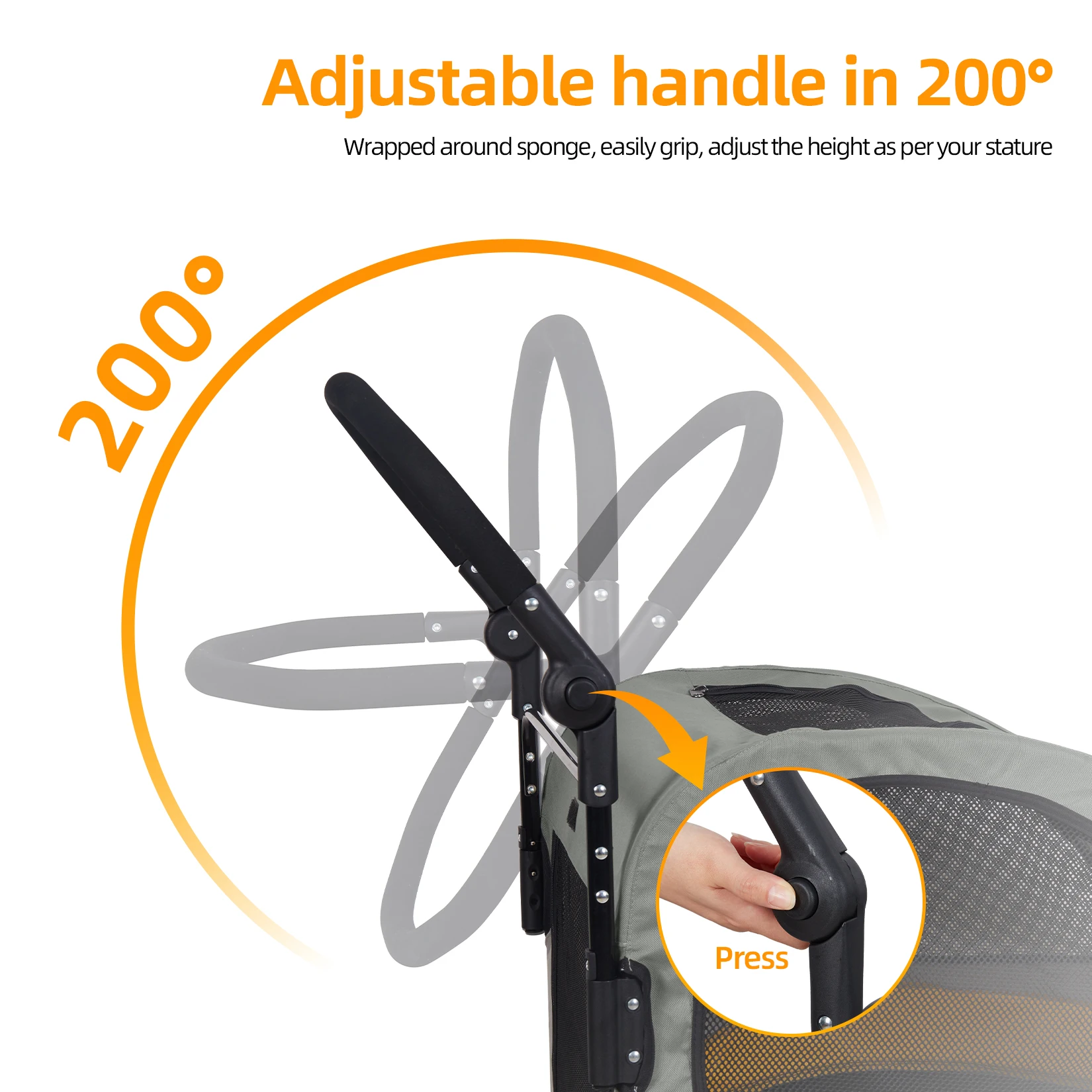 Foldable Dog Stroller 6