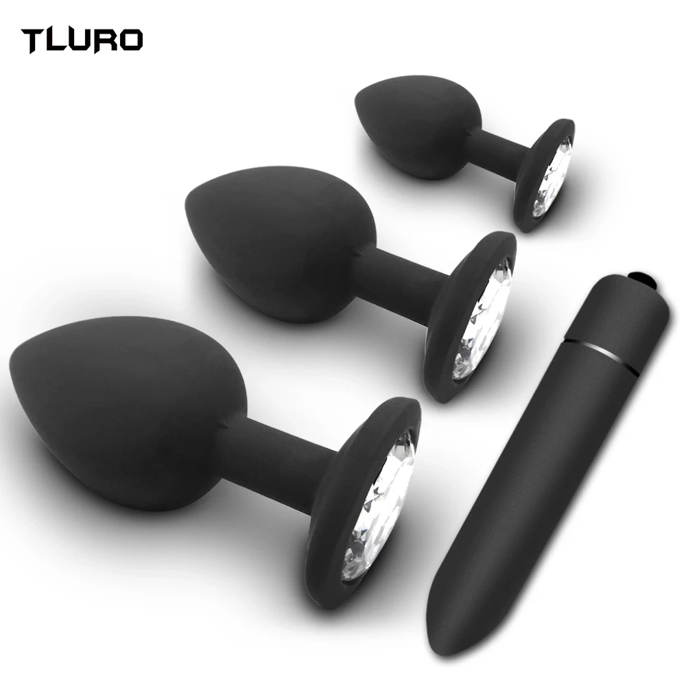 Butt Anal Plug Set Weiche Silikon Prostata Massagegerät Erwachsene Homosexuell Produkte Erotische Plug Anal Bullet Vibrating Se_voghion.com