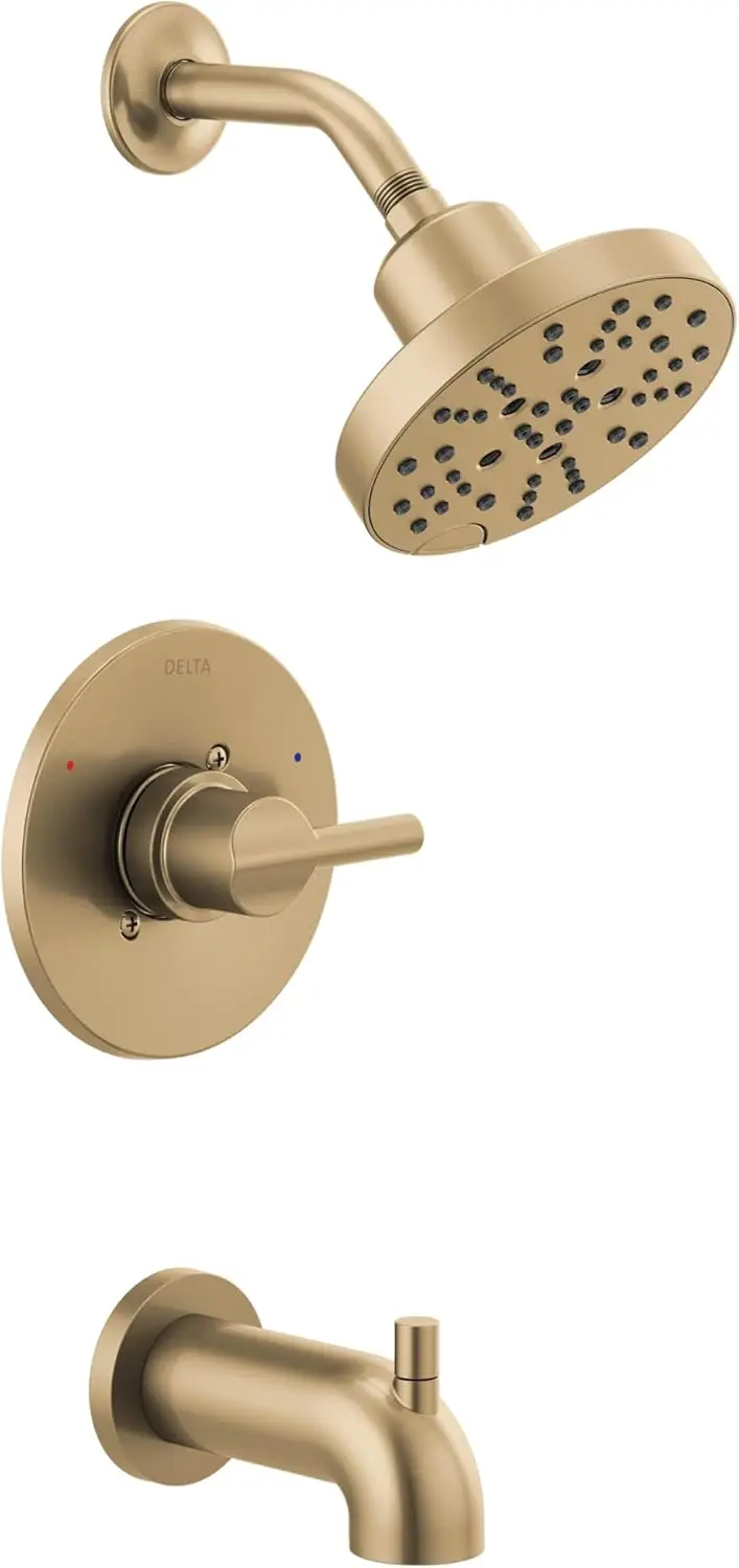 Nicoli 14 Series Single-Handle Tub and Shower Trim Kit, Shower Faucet with 5-Spray H2Okinetic Head