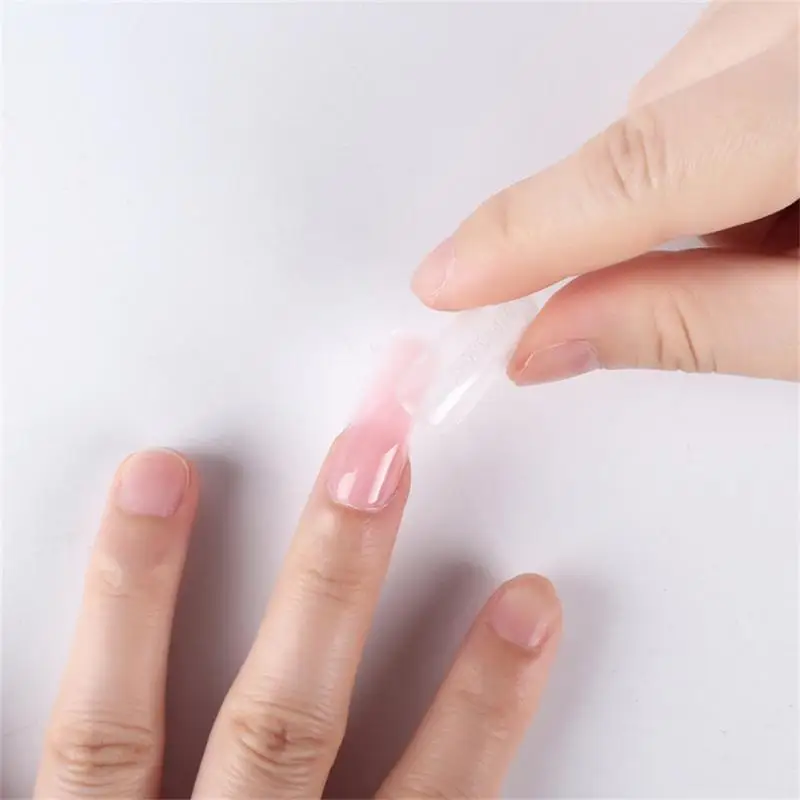 풀 커버 네일 익스텐션 팁 조각 클리어 가짜 네일 몰드, 익스텐션 빌딩 젤 광택제, 가짜 인공 도구