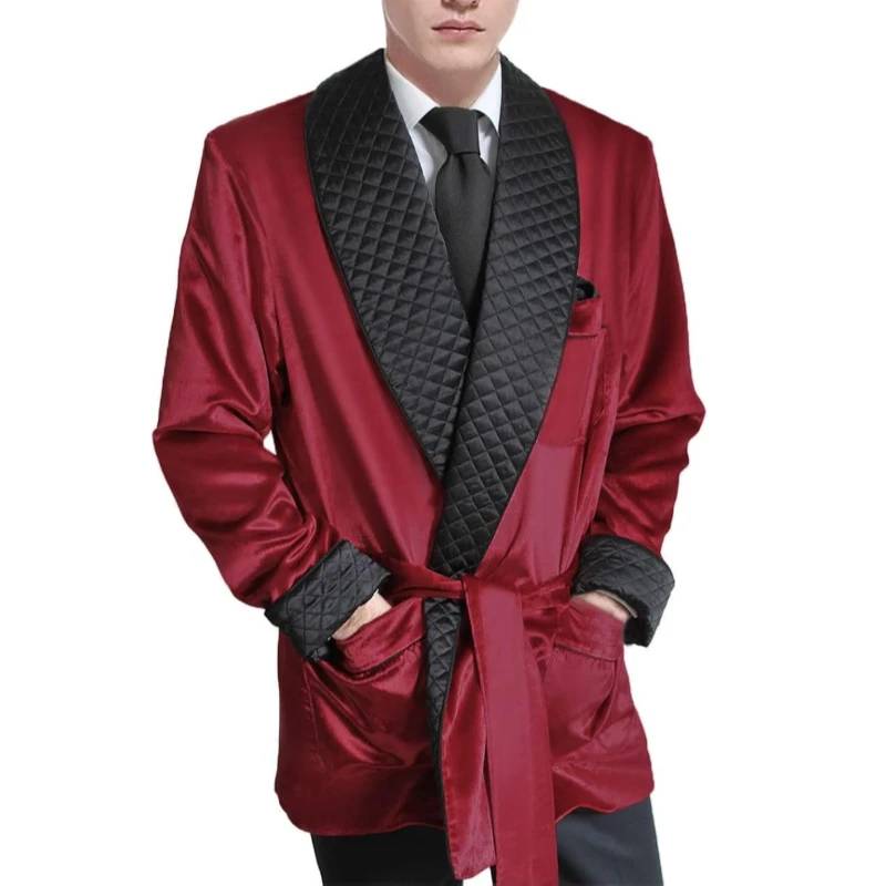Handsome Green Velvet Double Breasted Dinner Mens Suits Jacket With Pants Belt Wedding Tuxedos Groomsman Prom Party Blazer Suits