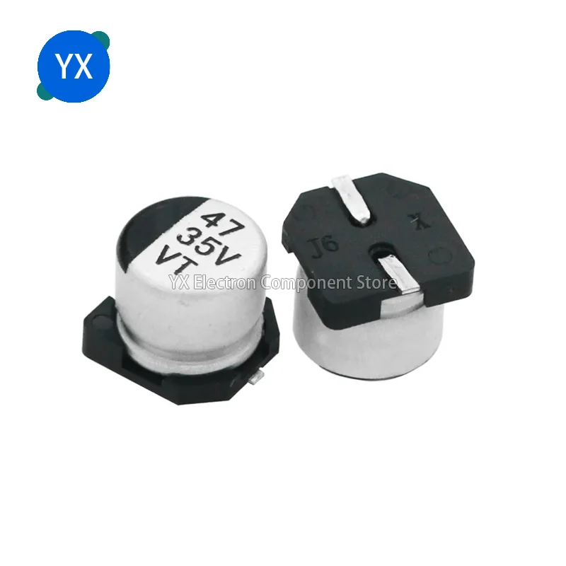 SMD Electrolytic Capacitor 6.3v 10v 16v 25v 35V 50V 0.1 1 2.2 3.3 4.7UF 10UF 22UF 33UF 47UF100UF 220UF 330UF 470UF 1000UF 20PCS Aluminum Electrolytic Capacitor