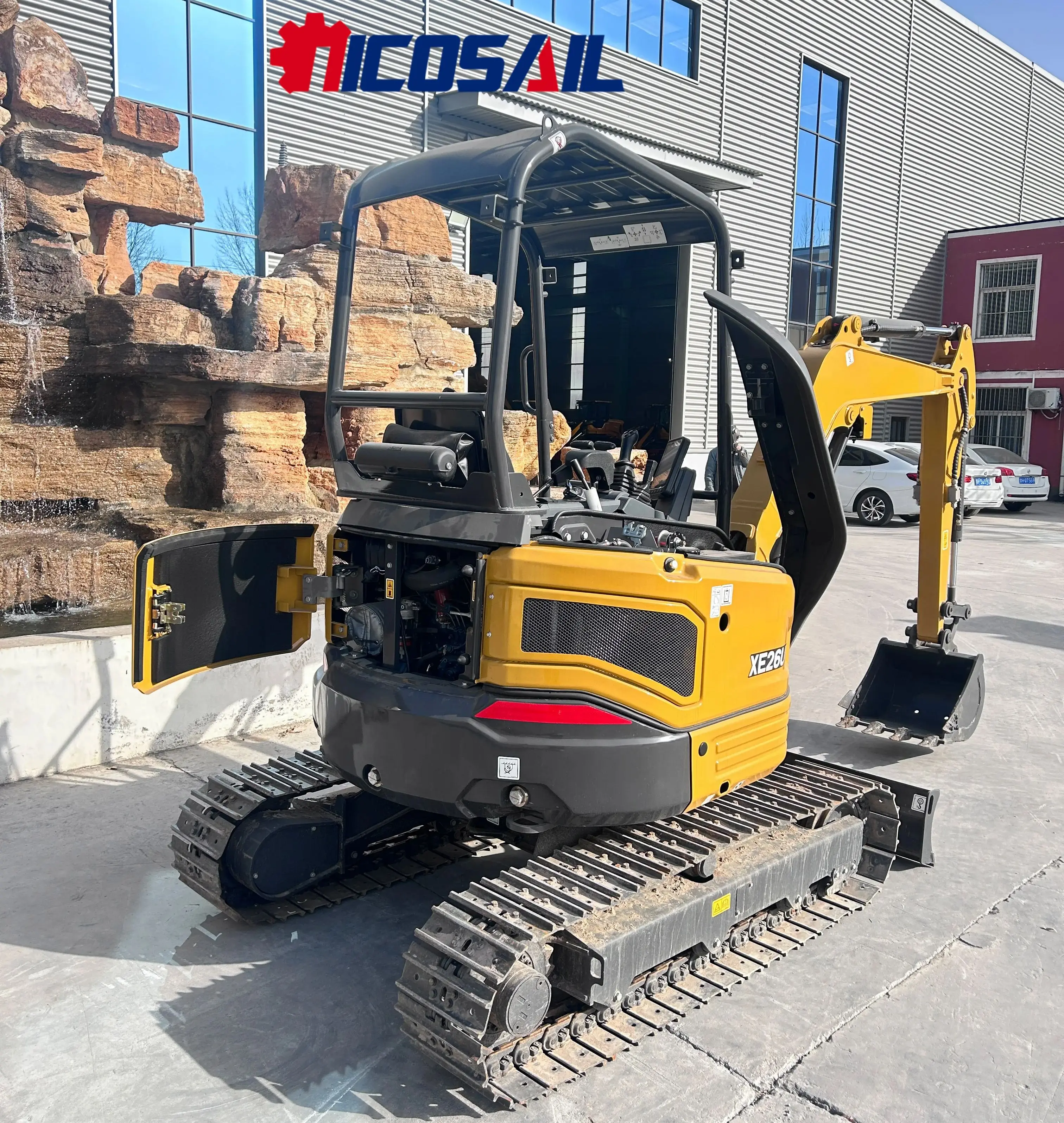 Mini excavator 3-ton hydraulic crawler garden bagging machine ...