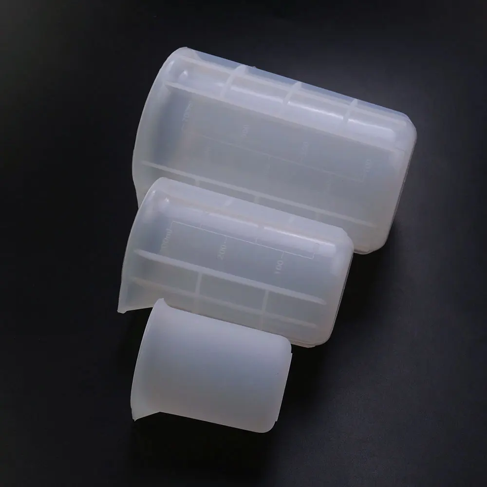 Silicone Measuring Cup 100ML/300ML/750ML With Scale Food-Grade Cake Make Separating Cups DIY Candle Epoxy Resin Mixed Tools