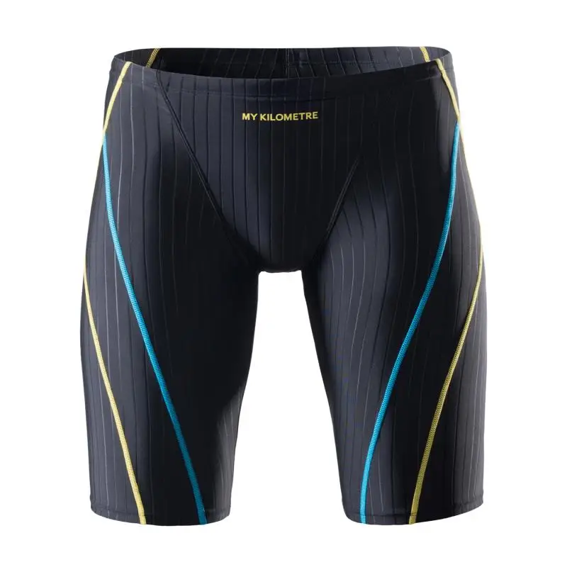 MY KILOMETRE Jammers para homens Tamanho S-4XL jammer de natação Fato de banho para praticar Roupa de banho masculina Shorts de natação atléticos de terno de equipe