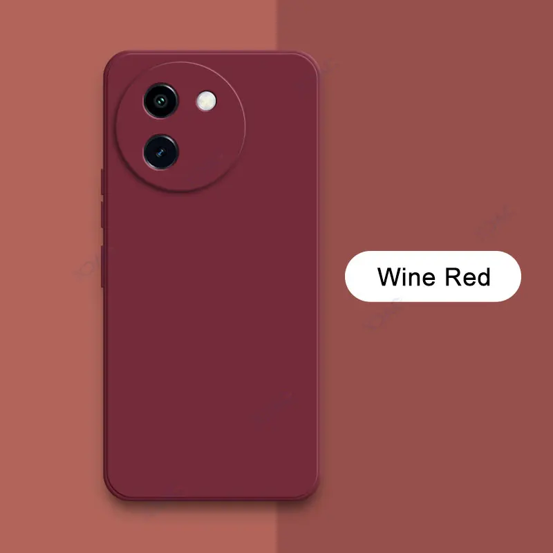 Enhanced Product Title: Premium Square Liquid Silicone Case - Luxury Full Protective Soft Cover