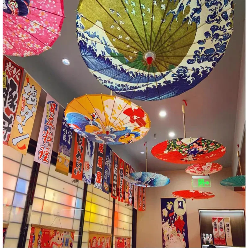 Japanese umbrella paper umbrella Restaurant Decor Japanese Oil Paper Umbrella 82CM