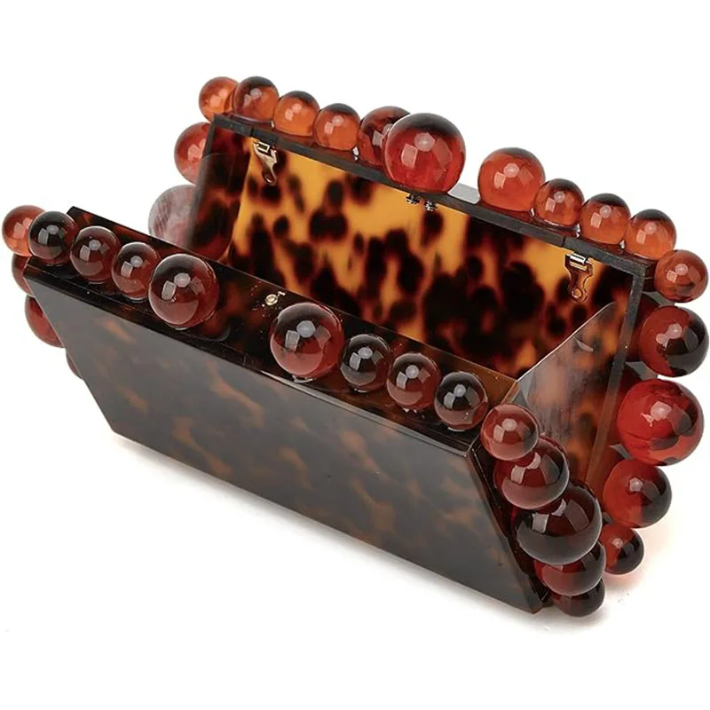 Women Acrylic Evening Clutch Bag Glitter Marble Purse Handbag For Wedding Cocktail Party Prom Chain Shoulder Bag Luxury Clutches