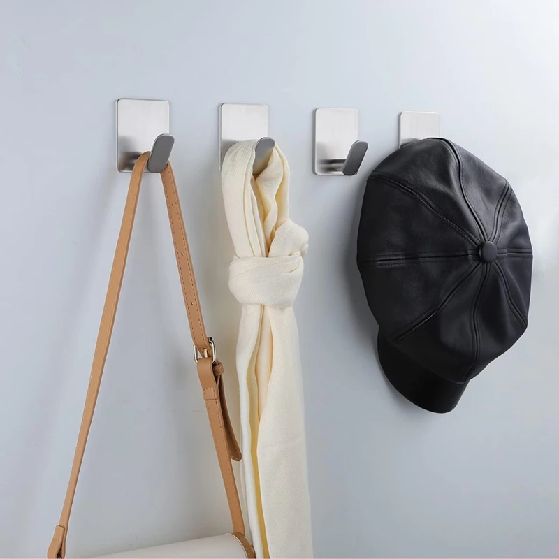M12kno Punching Stainless Steel Hook Stainless Steel Hook Kitchen Bathroom Toilet Coat Towel