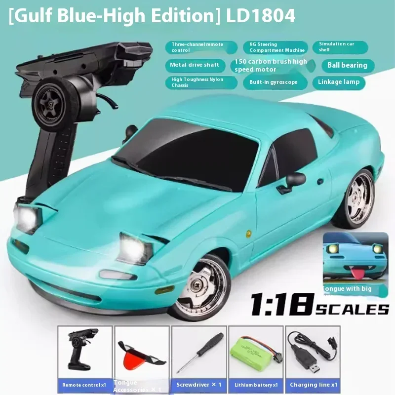 2024 New Ld1804 Mazda Mx5 Premium Version Rc Drift Car Rc Cars With Gyroscope Remote Control Toy Car Birthday Toys For Kid Gift 2