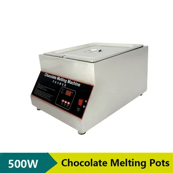 Chocolate Melting Machine Electric Warmer 1/2/4 Tanks Hot Chocolate Melter Maker  Commercial Chocolate Melting Pots Household 1