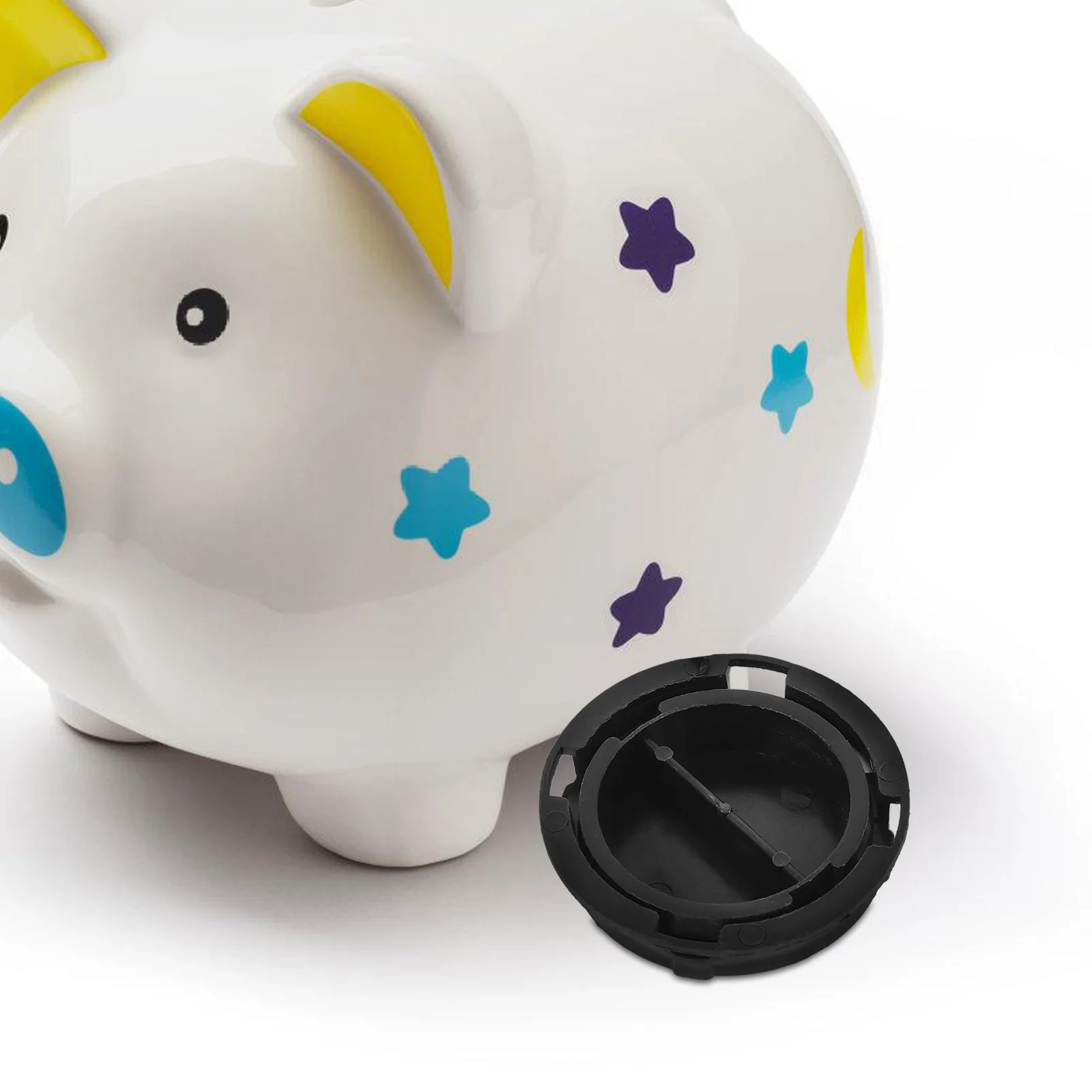 10 Pcs Vinyl Piggy Bank Plug Caps Hole Plugs Replace Replacement Stoppers Small Abs Bottom Cover 3