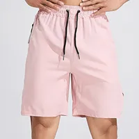 Swimming Trunks for Men Men's Summer Fitness Sports Leisure Solid Color Black Single Layer Athletic Shorts Men Big And Tall 2