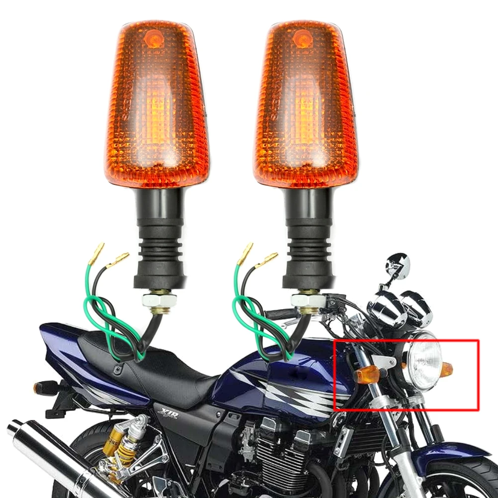 

Motorcycle Front Rear Turn Signal Indicator Light Turning Amber Bulb Blinker Flash Lamp For YAMAHA XJR1200 1300 400 FZR250/400