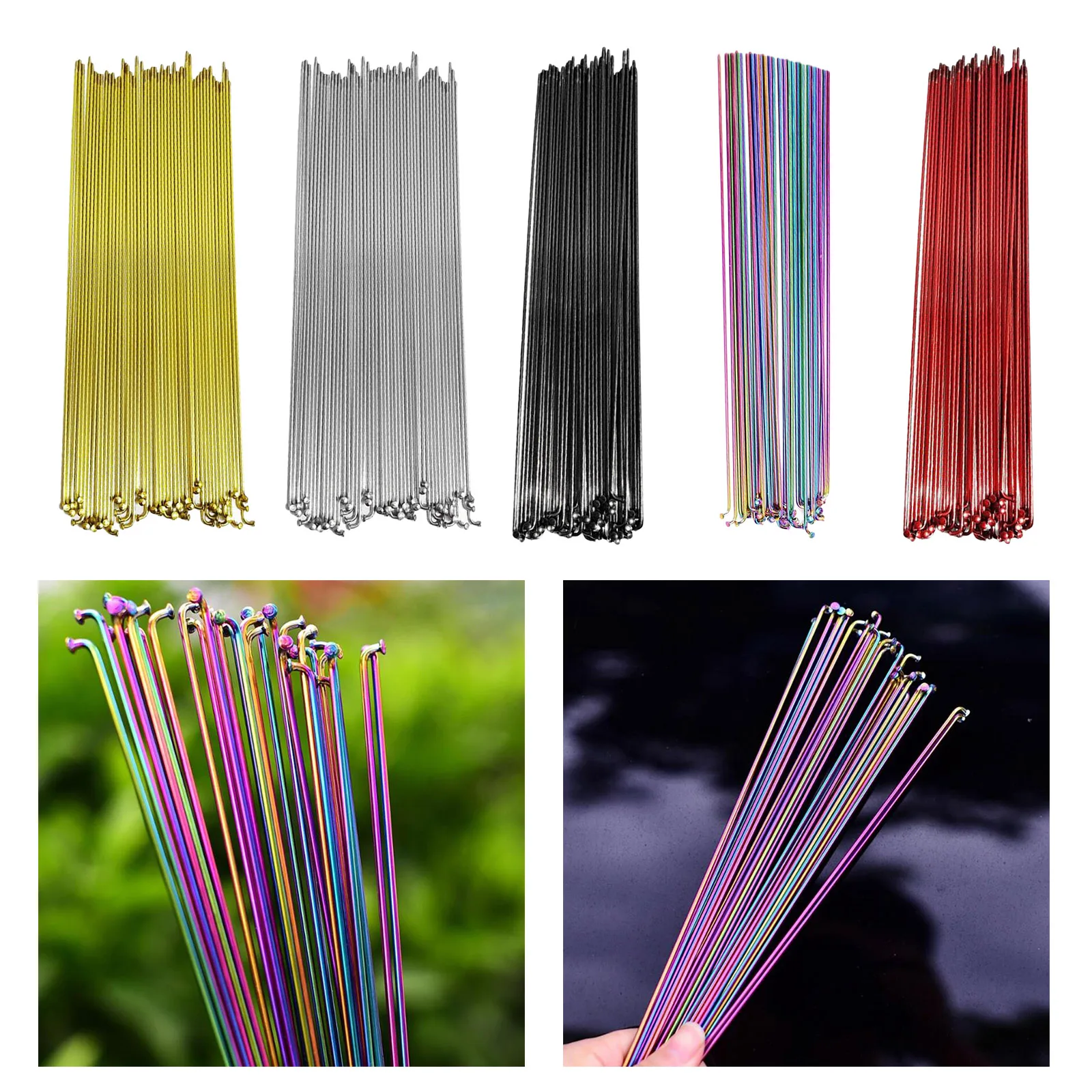 Durable Bike Steel Spokes Wheels Spoke 268mm/273mm/280mm MTB